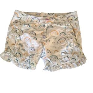 Ruffle Butts Rainbow Print Ruffle Shorts